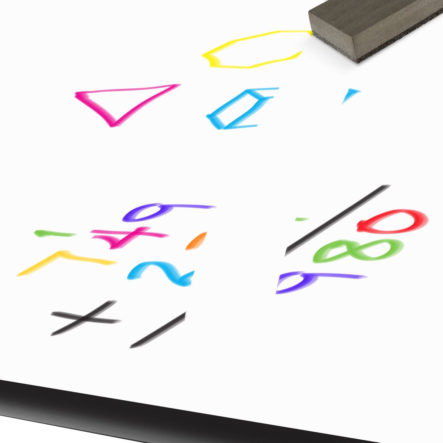 Correll Wing Markerboard - Dry Erase High Pressure Collaborative Desk 41"W x 30"L x 25 - 35"H Adjustable Height (COR - AD3041DE - WING - XX) - SchoolOutlet