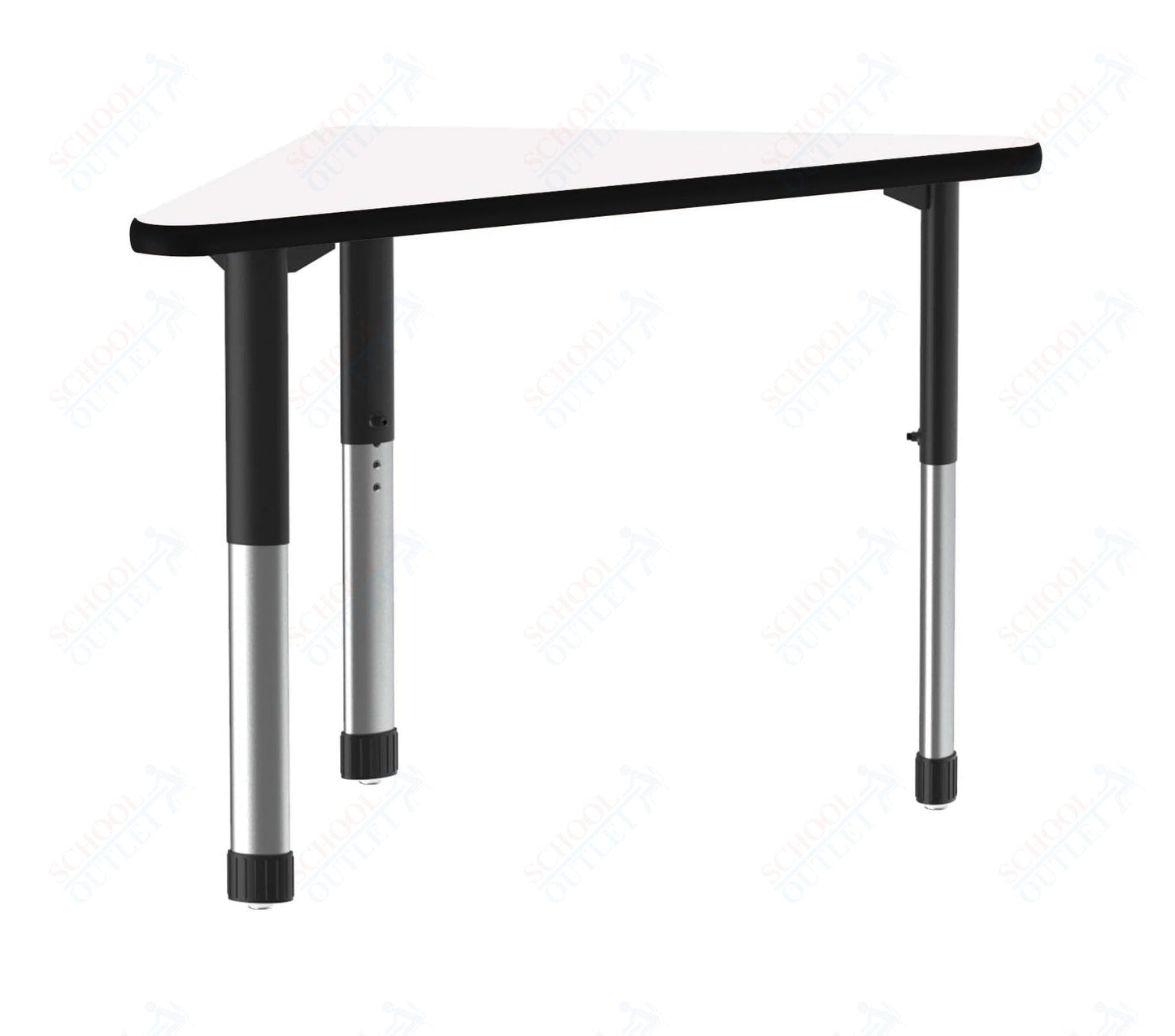 Correll Wing Markerboard - Dry Erase High Pressure Collaborative Desk 41"W x 30"L x 25 - 35"H Adjustable Height (COR - AD3041DE - WING - XX) - SchoolOutlet