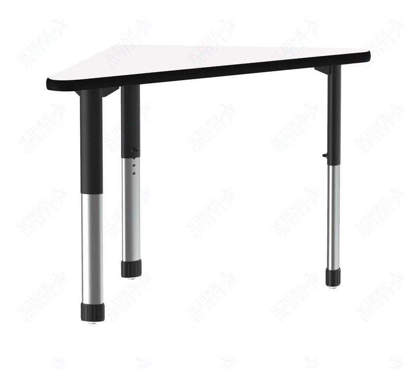 Correll Wing Markerboard - Dry Erase High Pressure Collaborative Desk 41"W x 30"L x 25 - 35"H Adjustable Height (COR - AD3041DE - WING - XX) - SchoolOutlet