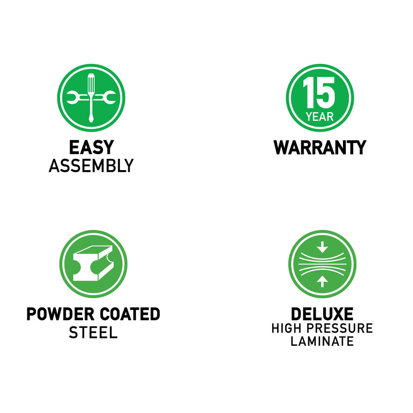 Correll Wing Markerboard - Dry Erase High Pressure Collaborative Desk 41"W x 30"L x 25 - 35"H Adjustable Height (COR - AD3041DE - WING - XX) - SchoolOutlet