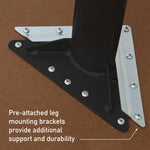 Correll Wing Commercial Laminate Top Collaborative Desk 41