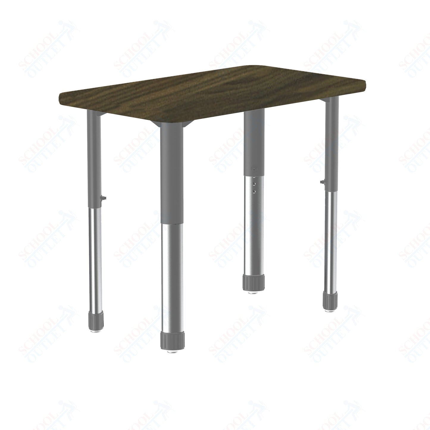 Correll Rectangular Deluxe High Pressure Collaborative Desk 34"W x 20"L x 25 - 35"H Adjustable Height (COR - AD3420 - REC - XX) - SchoolOutlet