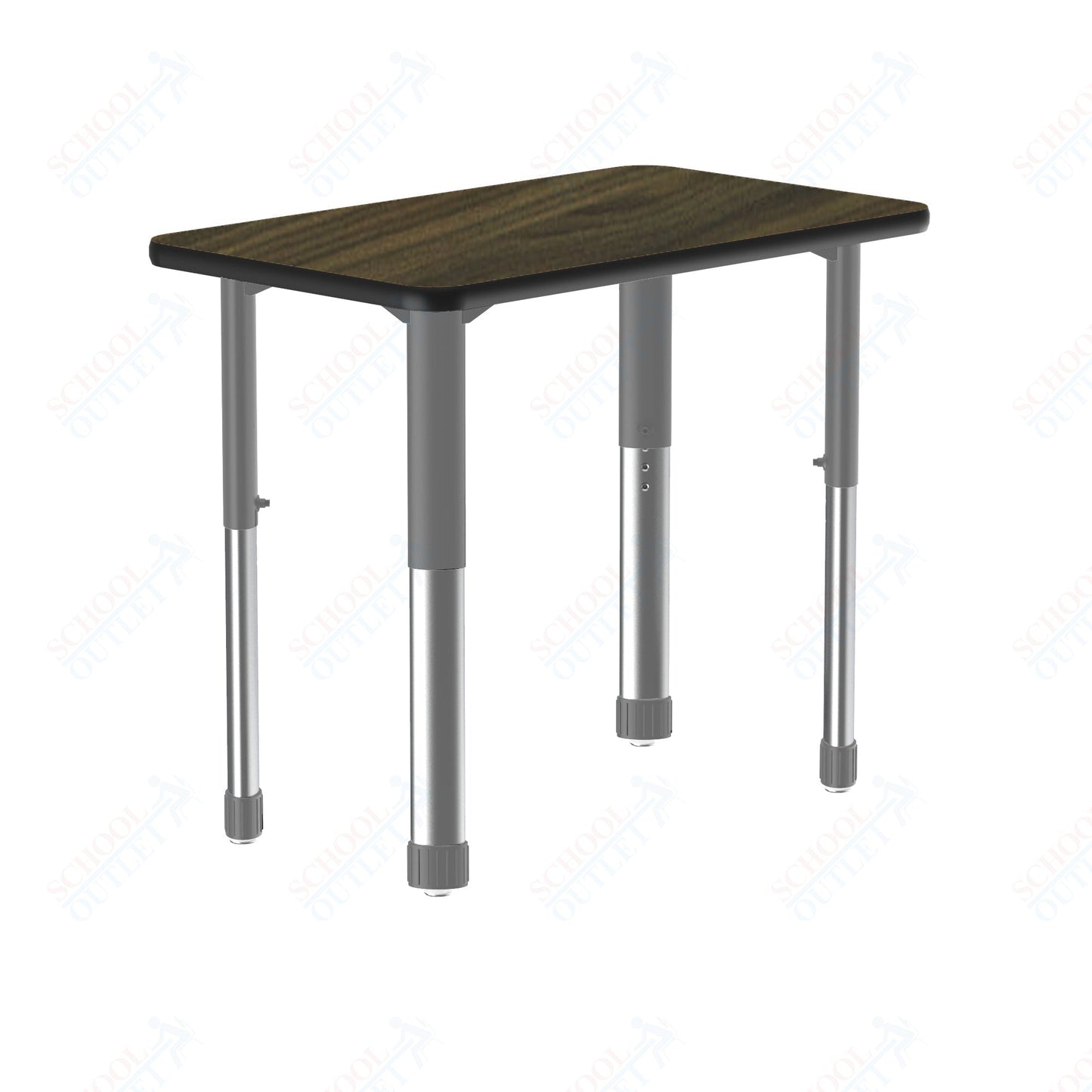 Correll Rectangular Deluxe High Pressure Collaborative Desk 34"W x 20"L x 25 - 35"H Adjustable Height (COR - AD3420 - REC - XX) - SchoolOutlet