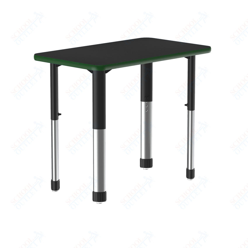 Correll Rectangular Deluxe High Pressure Collaborative Desk 34"W x 20"L x 25 - 35"H Adjustable Height (COR - AD3420 - REC - XX) - SchoolOutlet