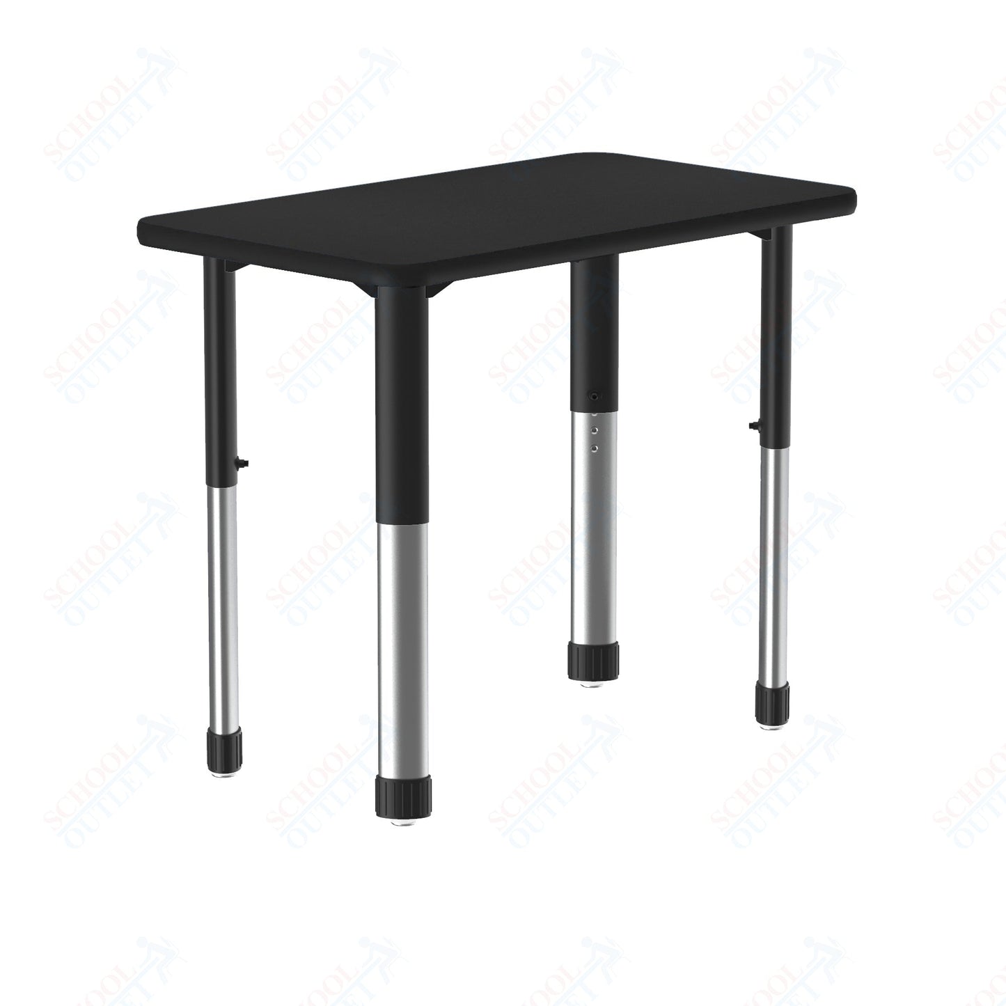 Correll Rectangular Deluxe High Pressure Collaborative Desk 34"W x 20"L x 25 - 35"H Adjustable Height (COR - AD3420 - REC - XX) - SchoolOutlet