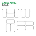 Correll Rectangular Markerboard - Dry Erase High Pressure Collaborative Desk 34