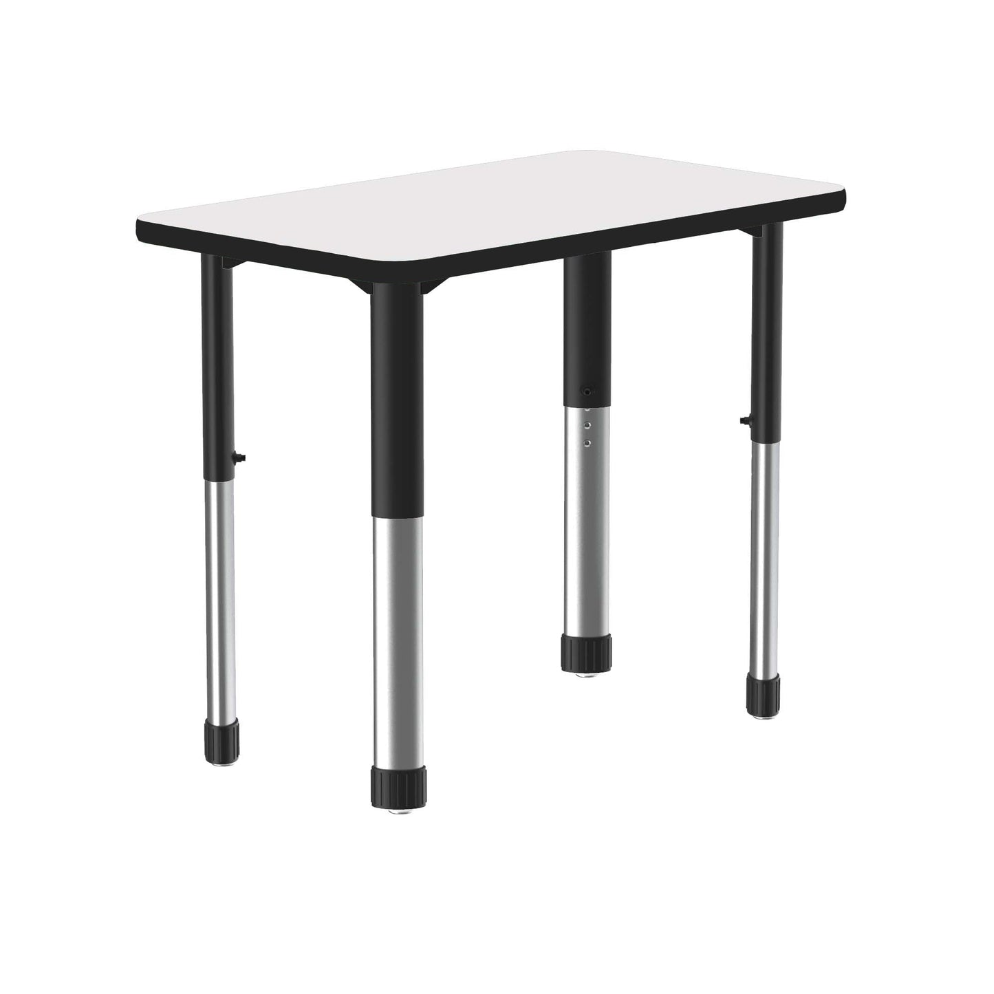 Correll Rectangular Markerboard - Dry Erase High Pressure Collaborative Desk 34"W x 20"L x 25 - 35"H Adjustable Height (COR - AD3420DE - REC - XX) - SchoolOutlet