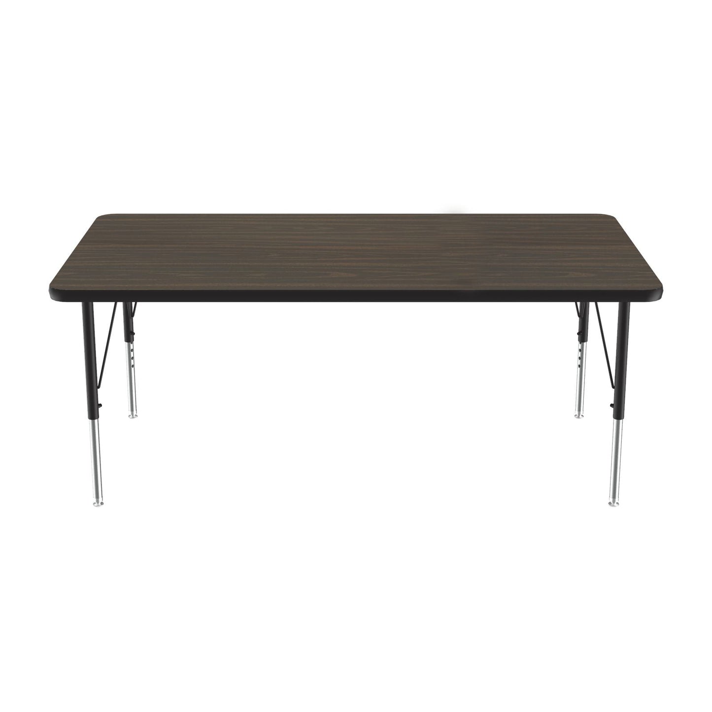 Correll Rectangular Econoline Melamine Top Activity Tables 30"W x 60"L x 19 - 29"H Adjustable Height (COR - AM3060 - REC - XX) - SchoolOutlet