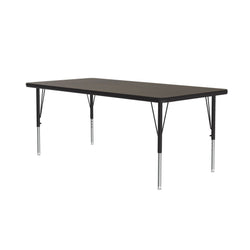 Correll Rectangular Econoline Melamine Top Activity Tables 30"W x 60"L x 19-29"H Adjustable Height (COR-AM3060-REC-XX)