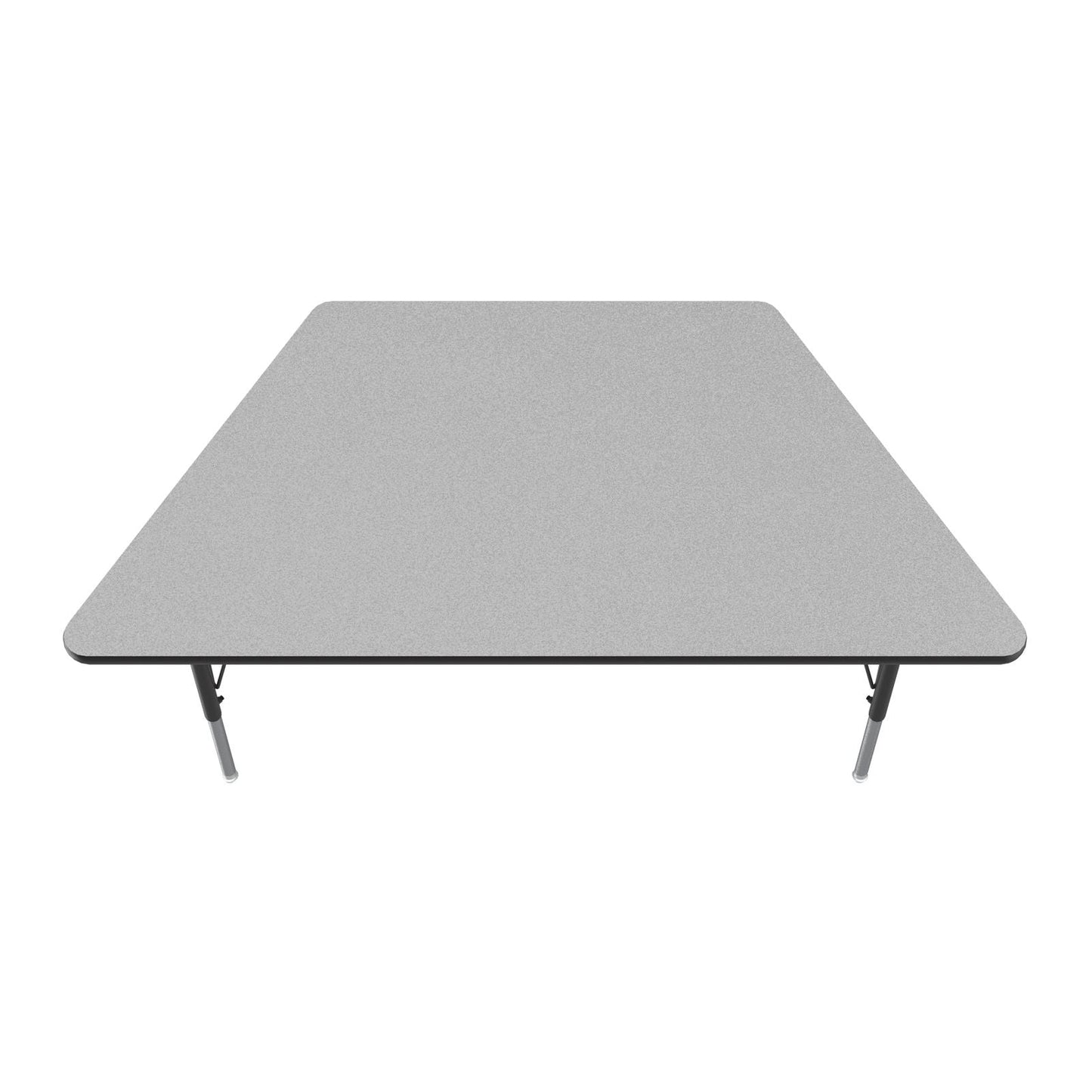 Correll Trapezoid Econoline Melamine Top Activity Tables 30"W x 60"L x 19 - 29"H Adjustable Height (COR - AM3060 - TRP - XX) - SchoolOutlet