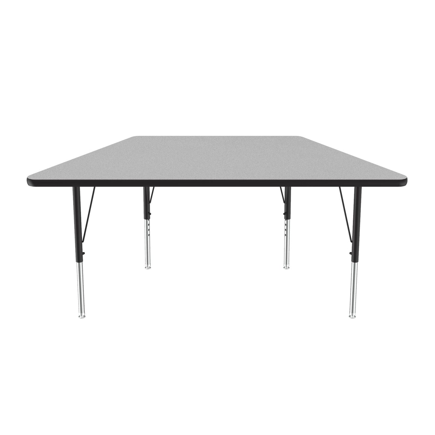 Correll Trapezoid Econoline Melamine Top Activity Tables 30"W x 60"L x 19 - 29"H Adjustable Height (COR - AM3060 - TRP - XX) - SchoolOutlet