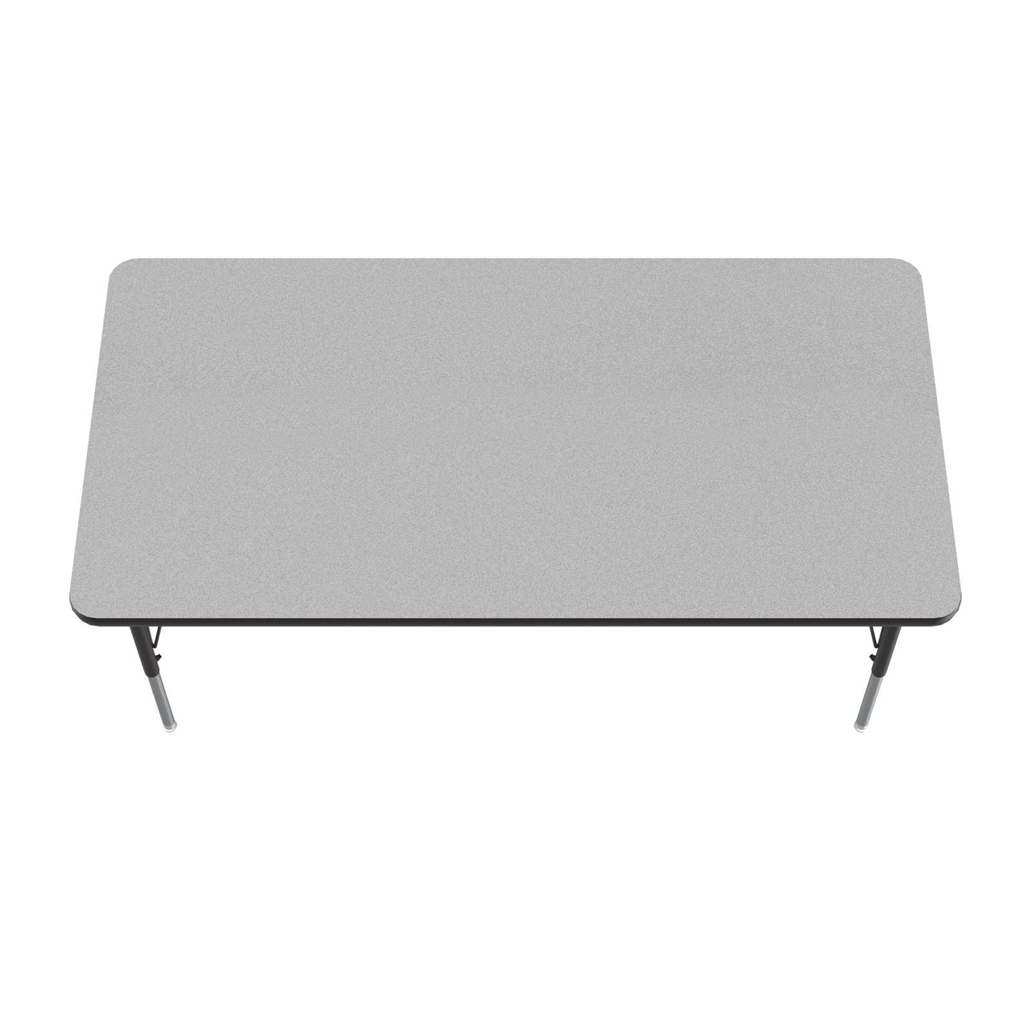 Correll Rectangular Econoline Melamine Top Activity Tables 30"W x 72"L x 19 - 29"H Adjustable Height (COR - AM3072 - REC - XX) - SchoolOutlet