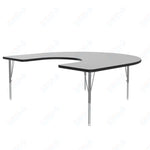 Correll Horseshoe Econoline Melamine Top Activity Tables 60