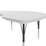 Correll Kidney Commercial Blow - Molded Plastic Top Activity Tables 48