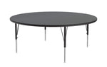 Correll Round Commercial Blow - Molded Plastic Top Activity Tables 60
