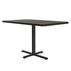 Correll 30" x 42" Rectangular Deluxe High-Pressure Café Table with Cast Iron Base (Available in Standard or Standing Height) (COR-BCT3042-REC-XX)