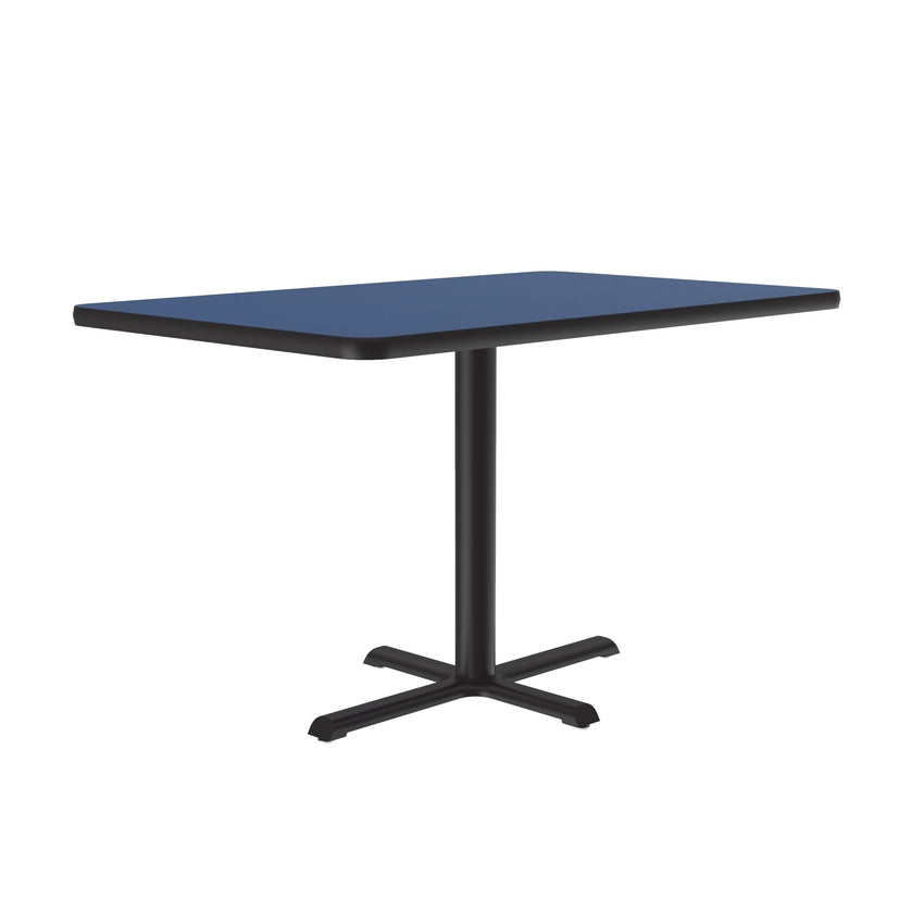 Correll 30" x 42" Rectangular Deluxe High - Pressure Café Table with Cast Iron Base (Available in Standard or Standing Height) (COR - BCT3042 - REC - XX) - SchoolOutlet