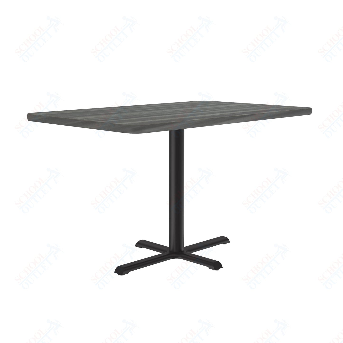 Correll 30"W x 42"L x 29"H Rectangular Deluxe High - Pressure Café Table with Cast Iron Base (COR - BCT3042 - REC - XX) - SchoolOutlet