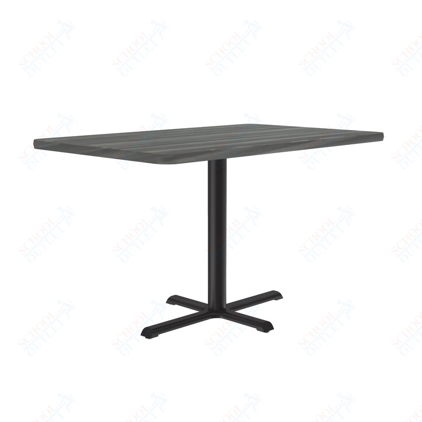 Correll 30"W x 42"L x 29"H Rectangular Deluxe High - Pressure Café Table with Cast Iron Base (COR - BCT3042 - REC - XX) - SchoolOutlet