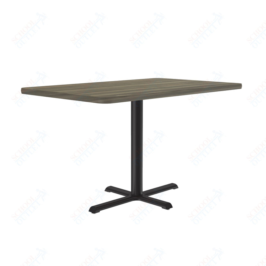 Correll 30"W x 42"L x 29"H Rectangular Deluxe High - Pressure Café Table with Cast Iron Base (COR - BCT3042 - REC - XX) - SchoolOutlet