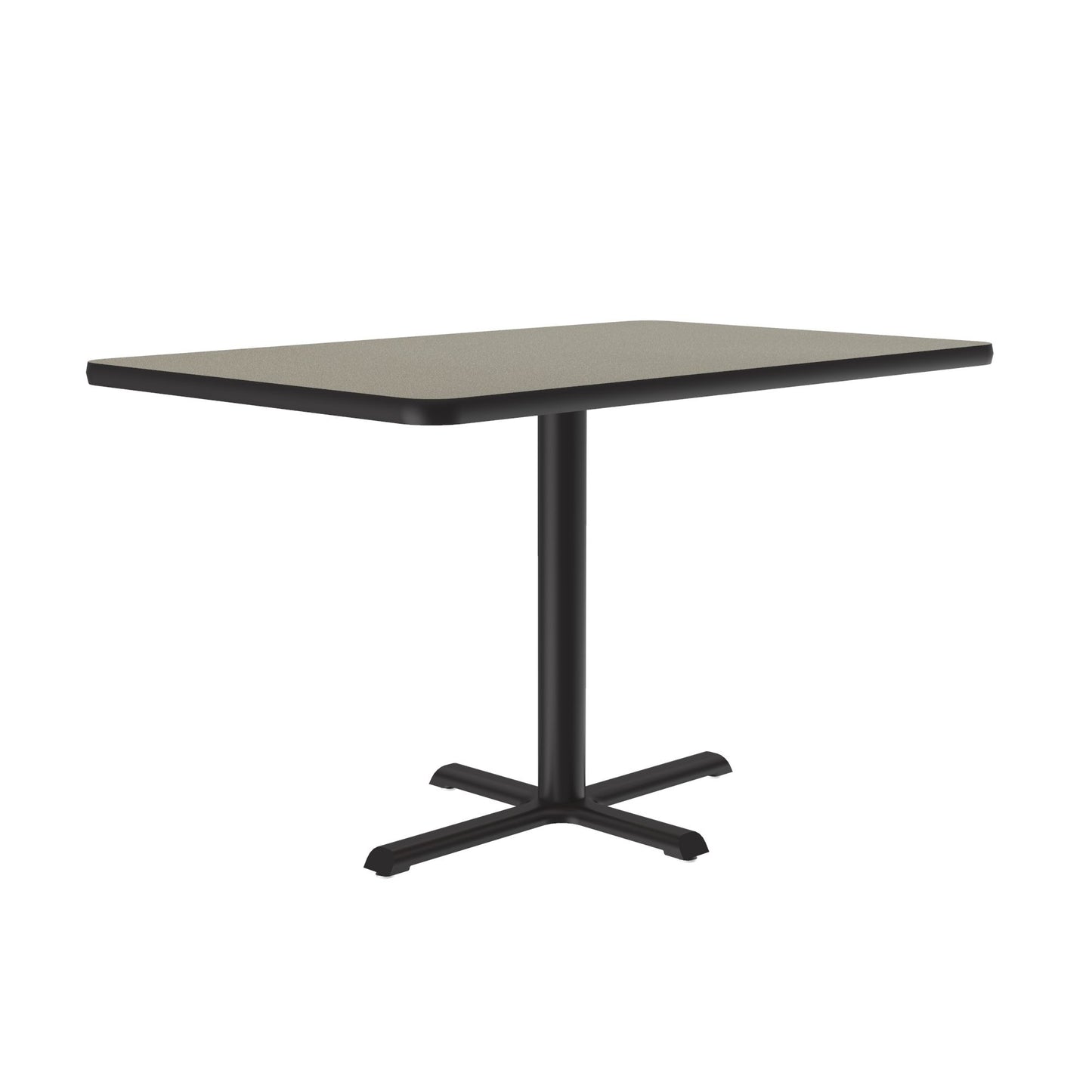 Correll 30" x 42" Rectangular Deluxe High - Pressure Café Table with Cast Iron Base (Available in Standard or Standing Height) (COR - BCT3042 - REC - XX) - SchoolOutlet
