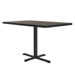 Correll Rectangular Commercial Laminate Café and Breakroom Table with Cast Iron Base 30