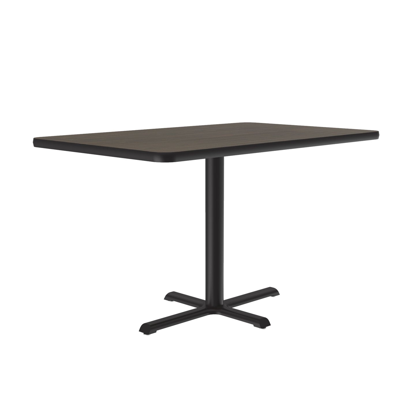 Correll Rectangular Commercial Laminate Café and Breakroom Table with Cast Iron Base 30"W x 42"L x 29"H (COR - BCT3042TF - REC - XX) - SchoolOutlet