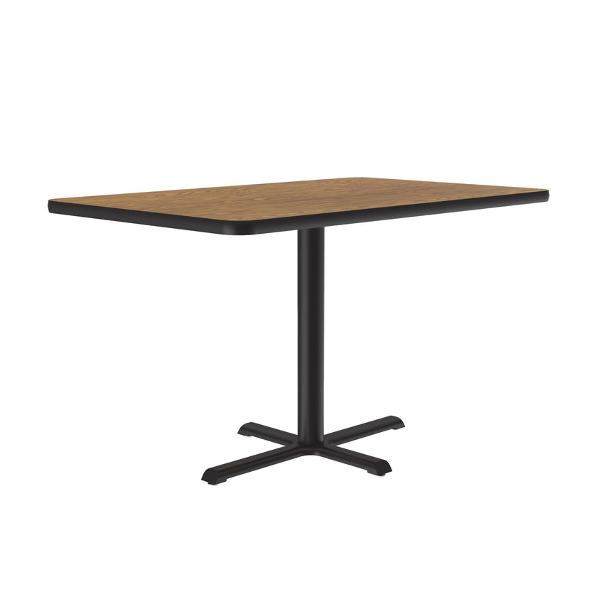 Correll Rectangular Commercial Laminate Café and Breakroom Table with Cast Iron Base 30"W x 42"L x 29"H (COR - BCT3042TF - REC - XX) - SchoolOutlet