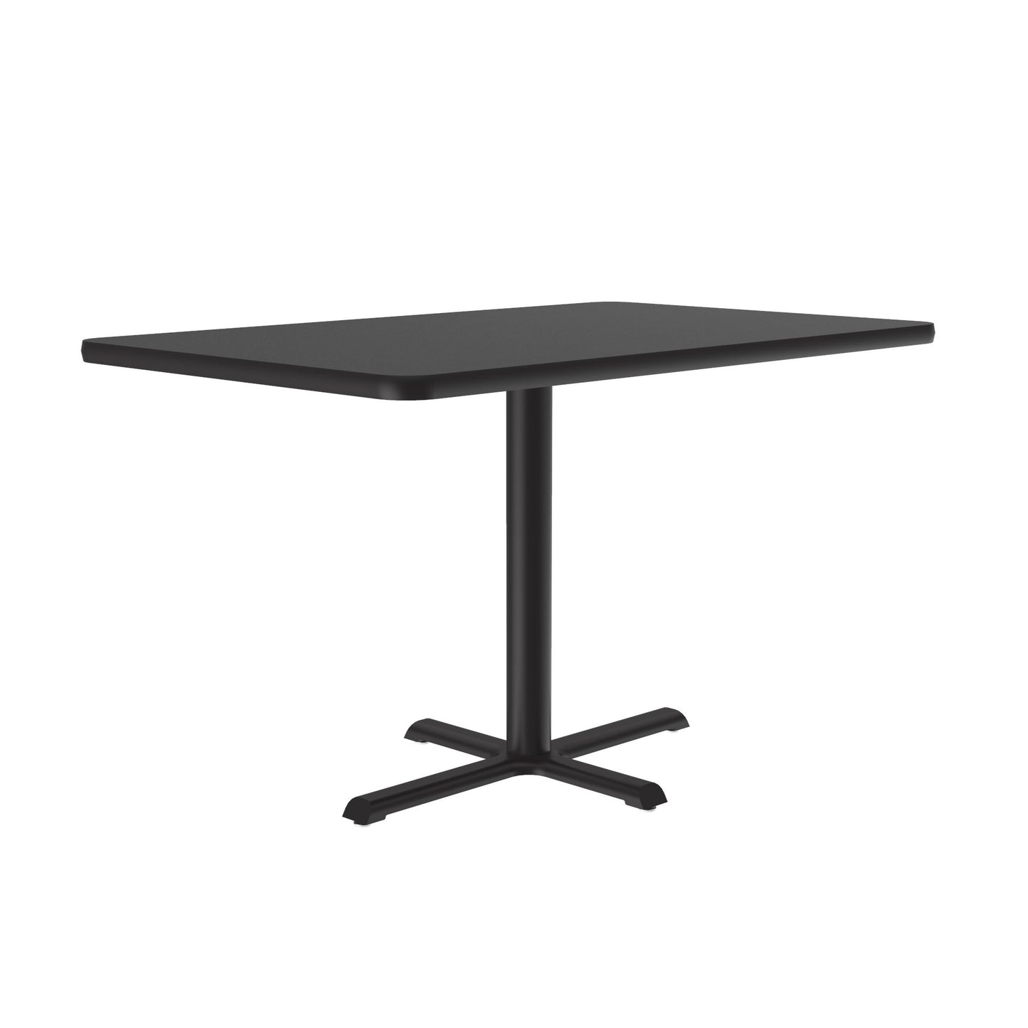Correll Rectangular Commercial Laminate Café and Breakroom Table with Cast Iron Base 30"W x 42"L x 29"H (COR - BCT3042TF - REC - XX) - SchoolOutlet