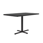 Correll Rectangular Commercial Laminate Café and Breakroom Table with Cast Iron Base 30