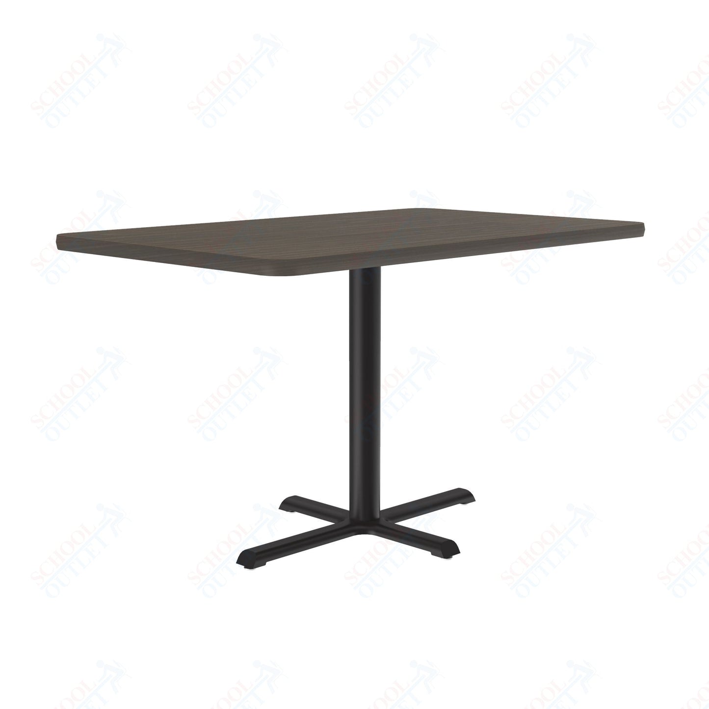 Correll 30"W x 48"L x 29"H Rectangular Deluxe High - Pressure Café Table with Cast Iron Base (COR - BCT3048 - REC - XX) - SchoolOutlet