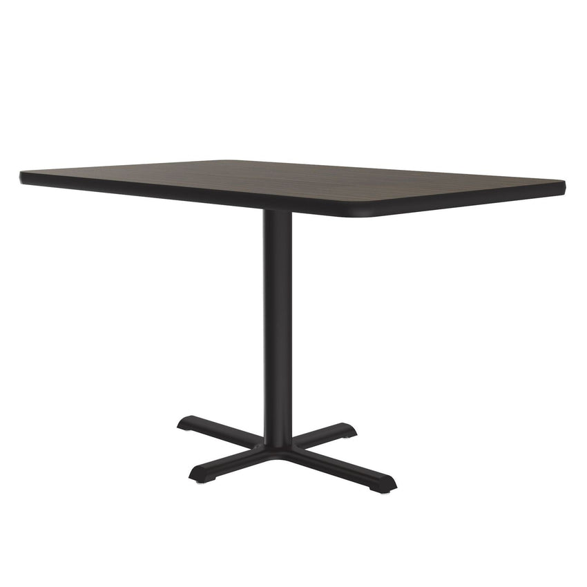 Correll 30" x 48" Rectangular Deluxe High - Pressure Café Table with Cast Iron Base (Standard or Standing Height) (COR - BCT3048 - REC - XX) - SchoolOutlet