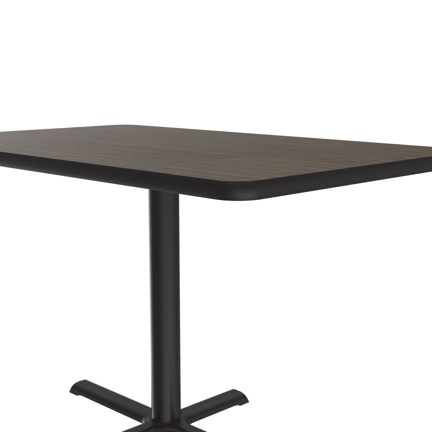 Correll 30" x 48" Rectangular Deluxe High - Pressure Café Table with Cast Iron Base (Standard or Standing Height) (COR - BCT3048 - REC - XX) - SchoolOutlet