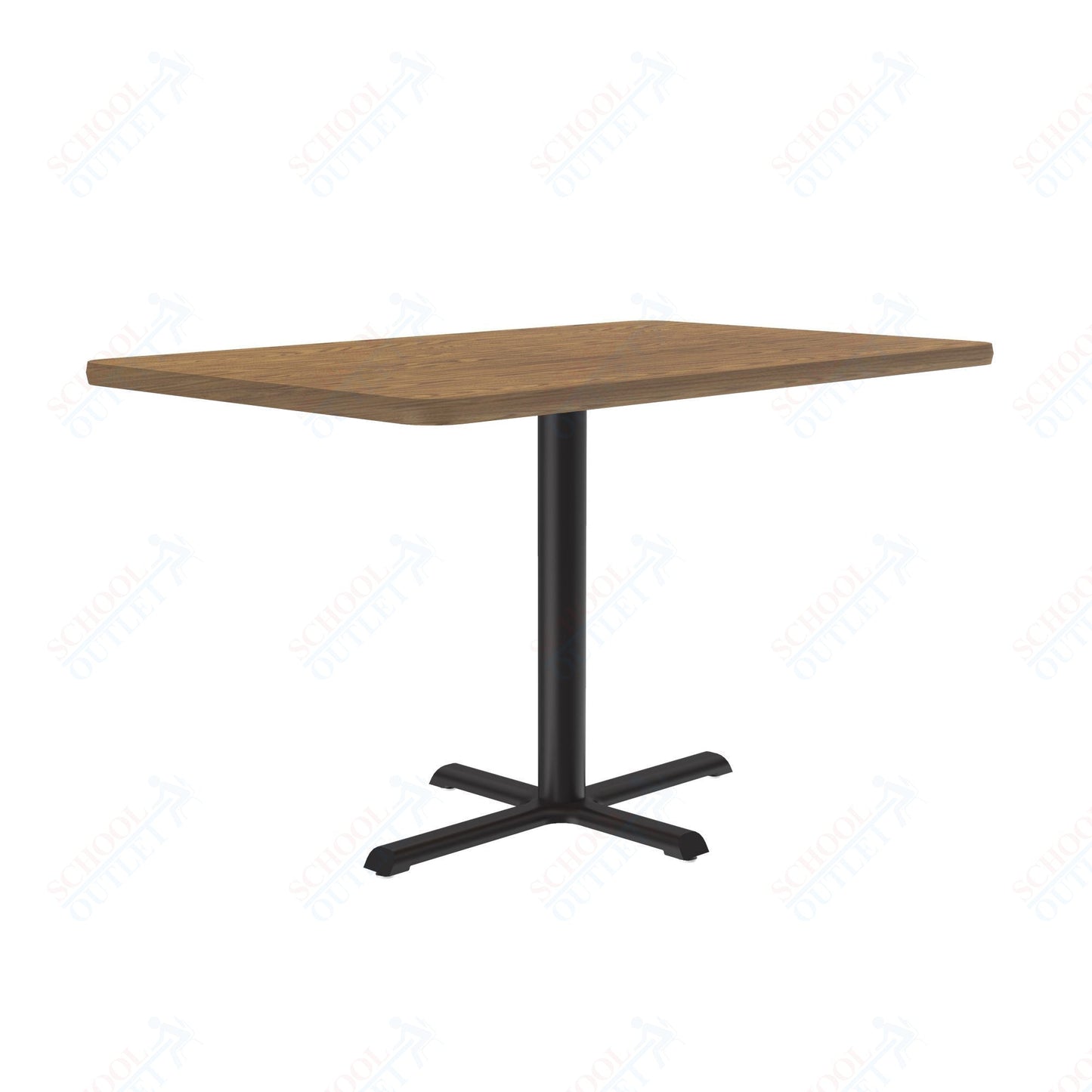 Correll 30"W x 48"L x 29"H Rectangular Deluxe High - Pressure Café Table with Cast Iron Base (COR - BCT3048 - REC - XX) - SchoolOutlet