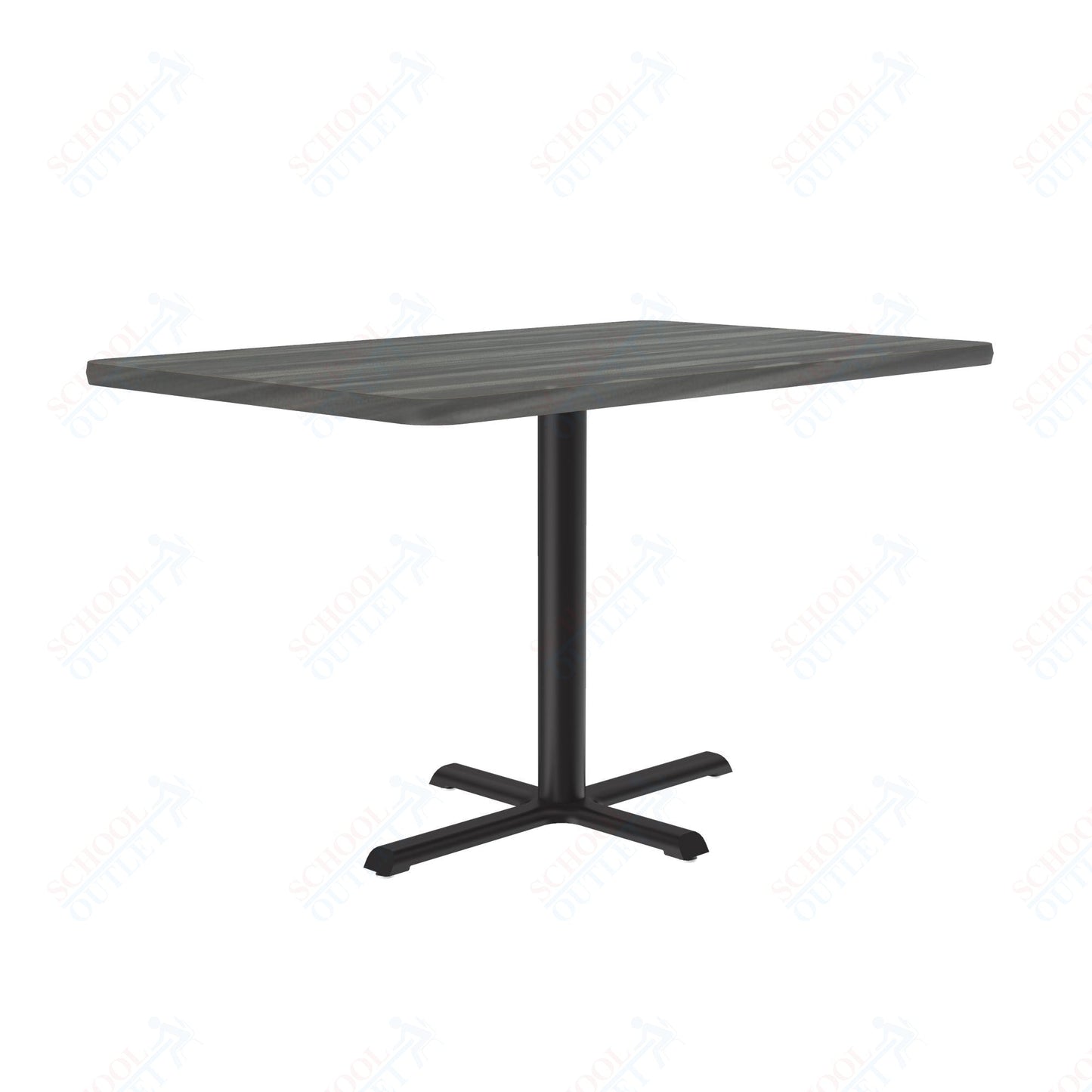 Correll 30"W x 48"L x 29"H Rectangular Deluxe High - Pressure Café Table with Cast Iron Base (COR - BCT3048 - REC - XX) - SchoolOutlet