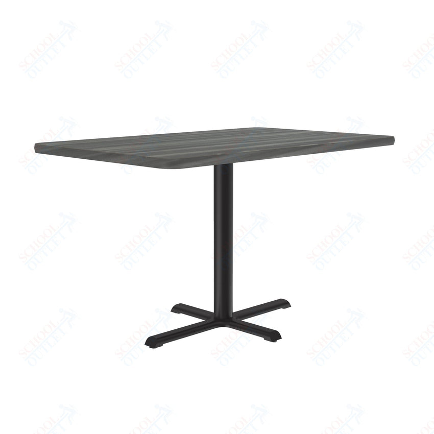 Correll 30"W x 48"L x 29"H Rectangular Deluxe High - Pressure Café Table with Cast Iron Base (COR - BCT3048 - REC - XX) - SchoolOutlet