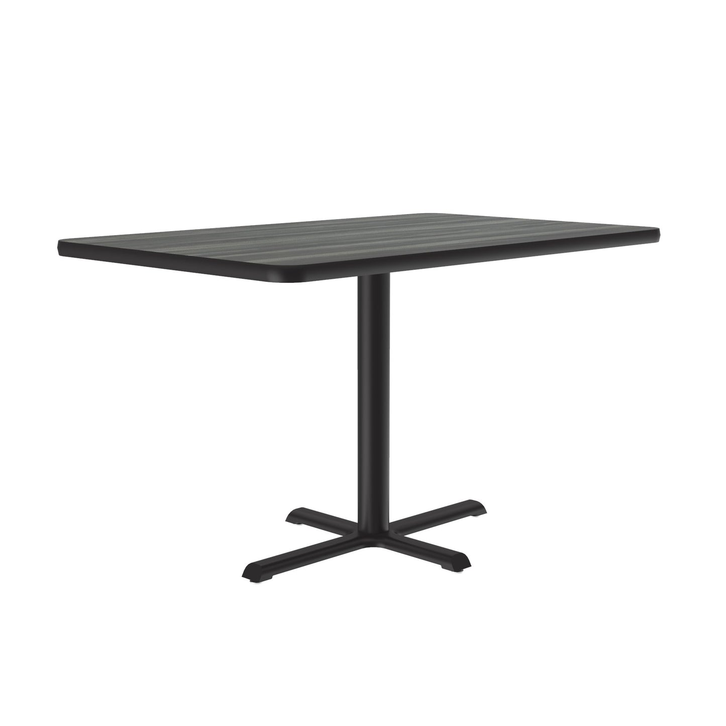 Correll 30" x 48" Rectangular Deluxe High - Pressure Café Table with Cast Iron Base (Standard or Standing Height) (COR - BCT3048 - REC - XX) - SchoolOutlet