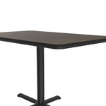 Correll Rectangular Commercial Laminate Café and Breakroom Table with Cast Iron Base 30