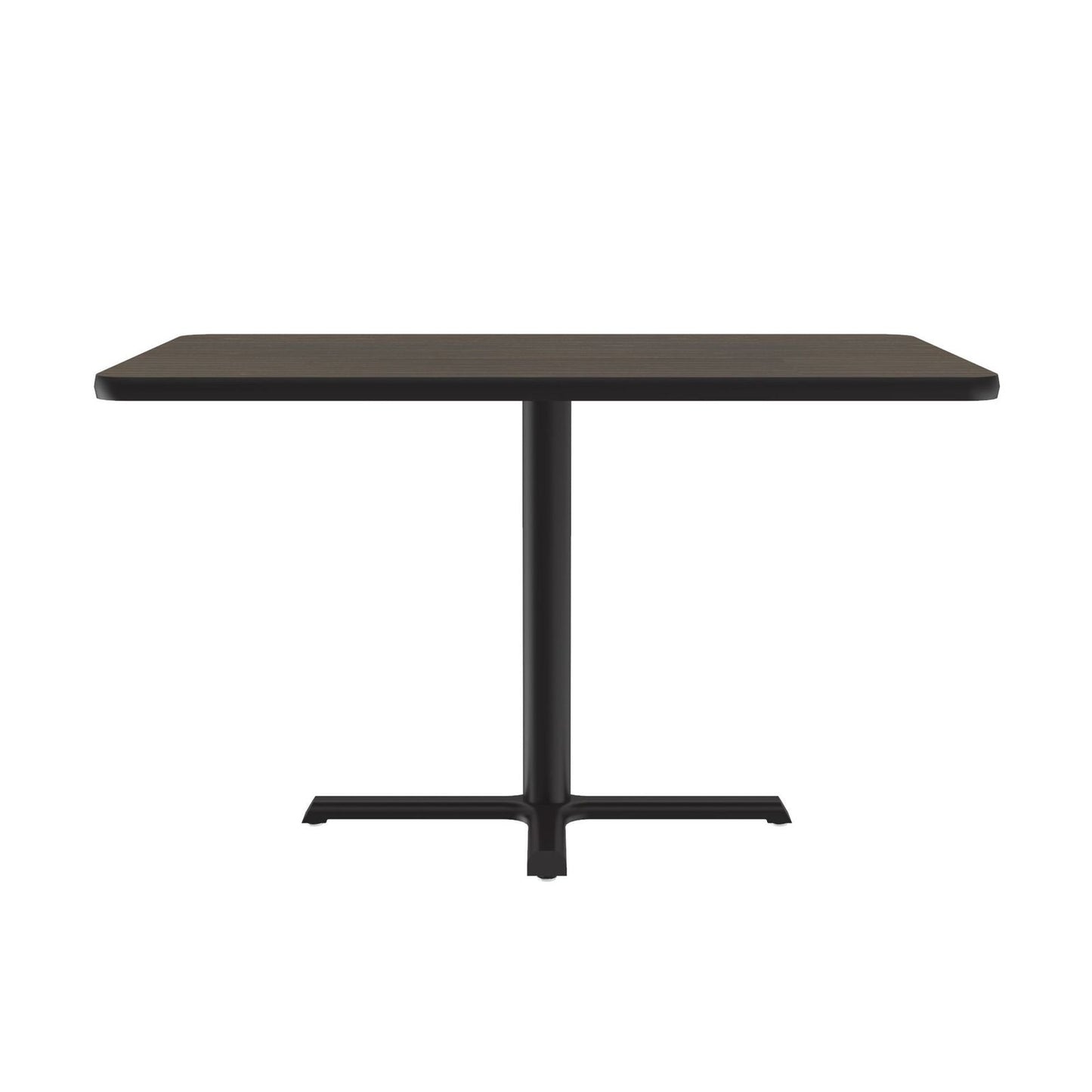 Correll Rectangular Commercial Laminate Café and Breakroom Table with Cast Iron Base 30"W x 48"L x 29"H (COR - BCT3048TF - REC - XX) - SchoolOutlet