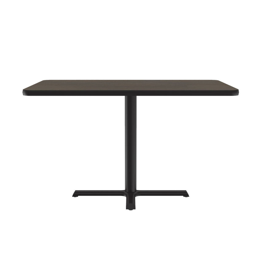 Correll Rectangular Commercial Laminate Café and Breakroom Table with Cast Iron Base 30"W x 48"L x 29"H (COR - BCT3048TF - REC - XX) - SchoolOutlet