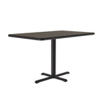 Correll Rectangular Commercial Laminate Café and Breakroom Table with Cast Iron Base 30