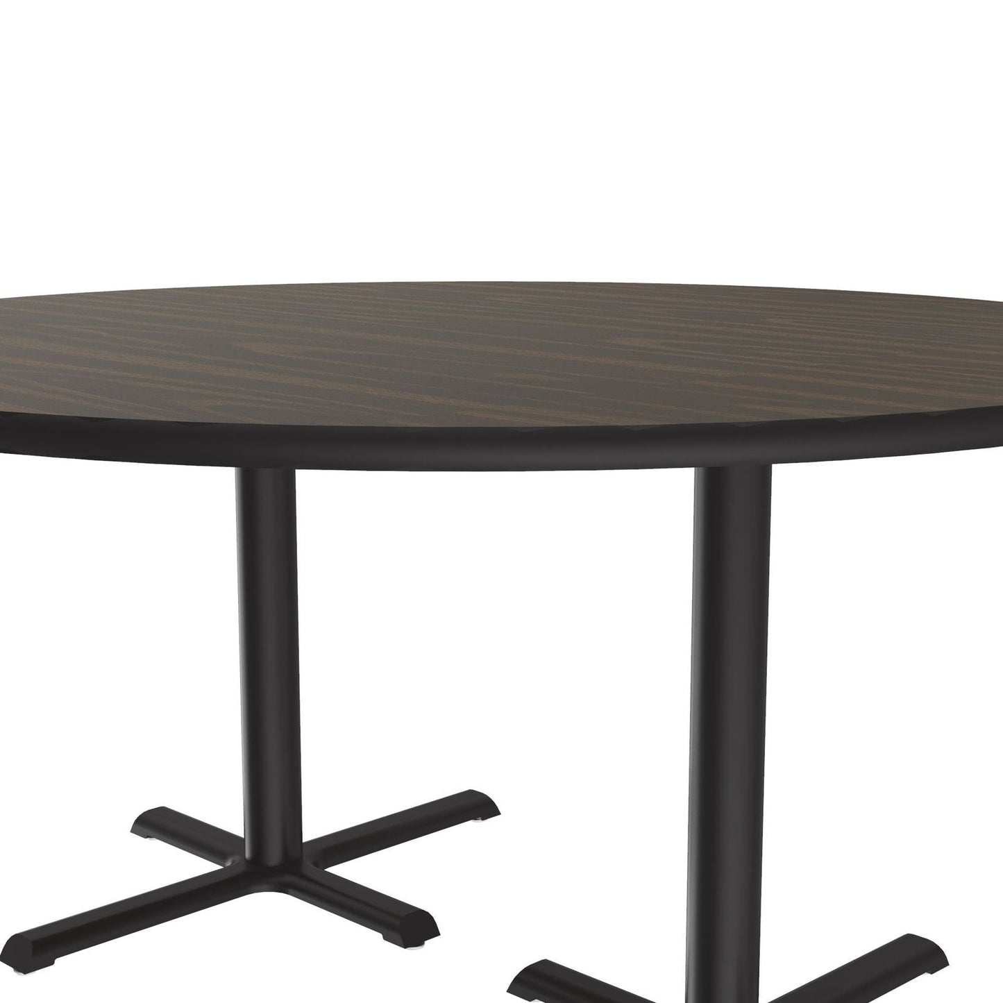 Correll 60" Round Deluxe High - Pressure Café Table with Cast Iron Base (Standard or Standing Height) (COR - BCT60R - RND - XX) - SchoolOutlet