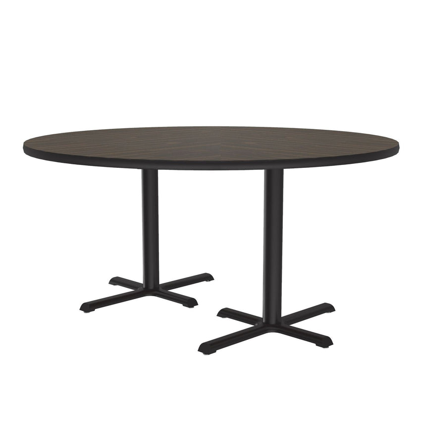 Correll 60" Round Deluxe High - Pressure Café Table with Cast Iron Base (Standard or Standing Height) (COR - BCT60R - RND - XX) - SchoolOutlet