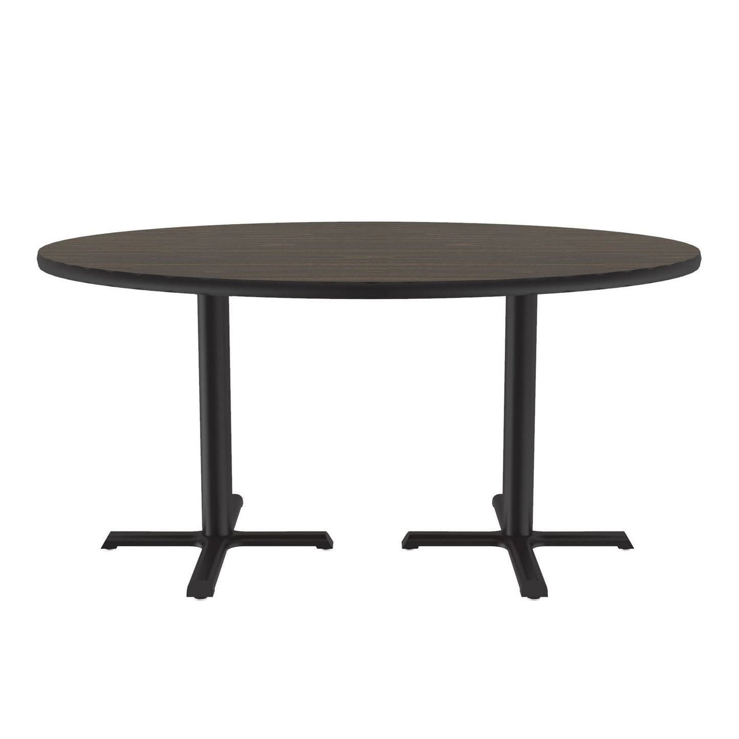 Correll 60" Round Deluxe High - Pressure Café Table with Cast Iron Base (Standard or Standing Height) (COR - BCT60R - RND - XX) - SchoolOutlet