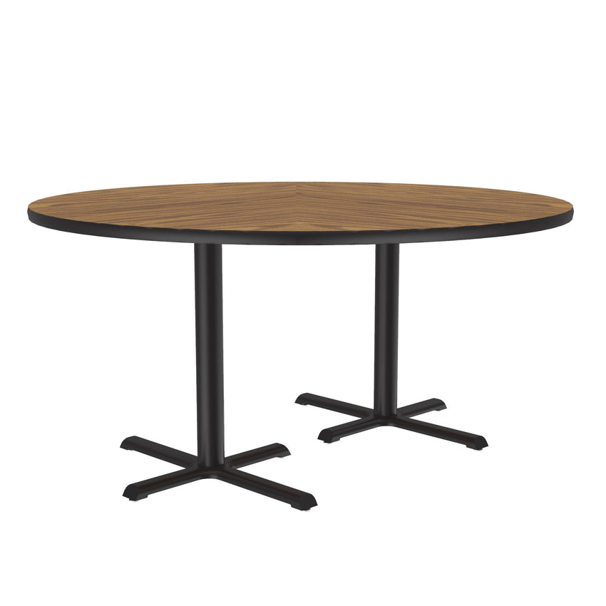 Correll 60" Round Deluxe High - Pressure Café Table with Cast Iron Base (Standard or Standing Height) (COR - BCT60R - RND - XX) - SchoolOutlet