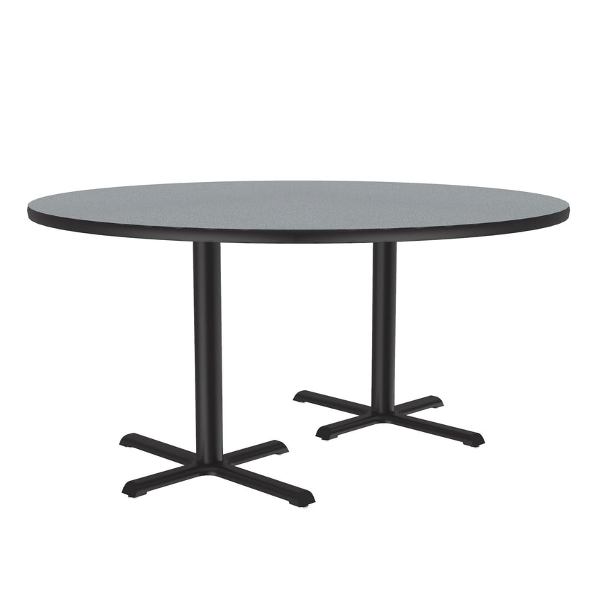 Correll 60" Round Deluxe High - Pressure Café Table with Cast Iron Base (Standard or Standing Height) (COR - BCT60R - RND - XX) - SchoolOutlet