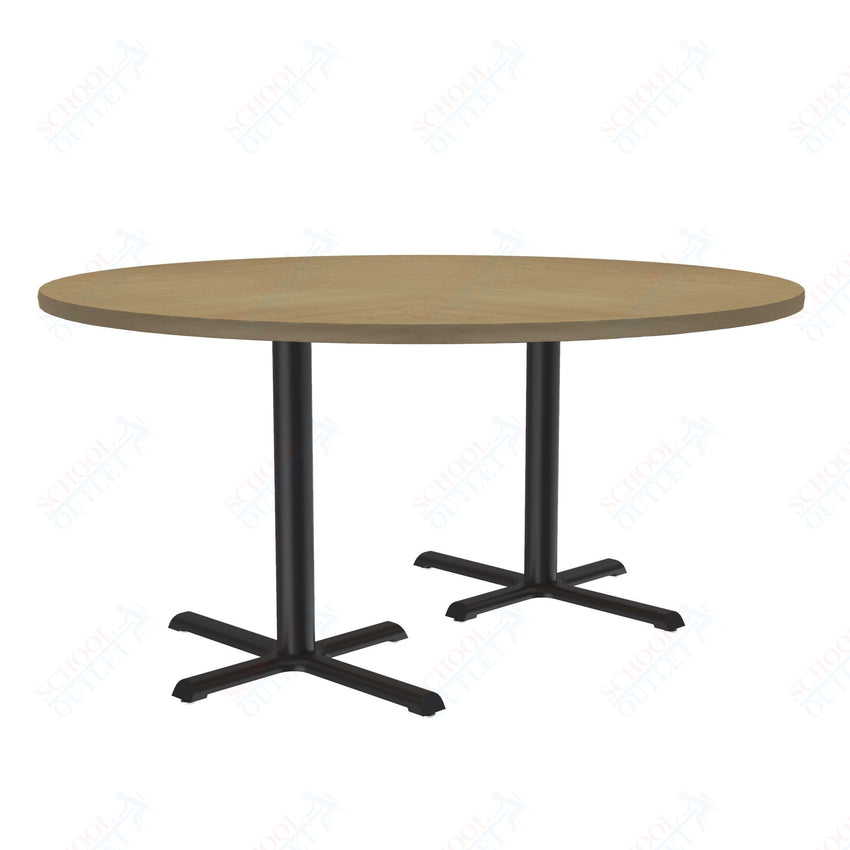 Correll 60" Round Deluxe High - Pressure Café Table with Cast Iron Base (Standard or Standing Height) (COR - BCT60R - RND - XX) - SchoolOutlet