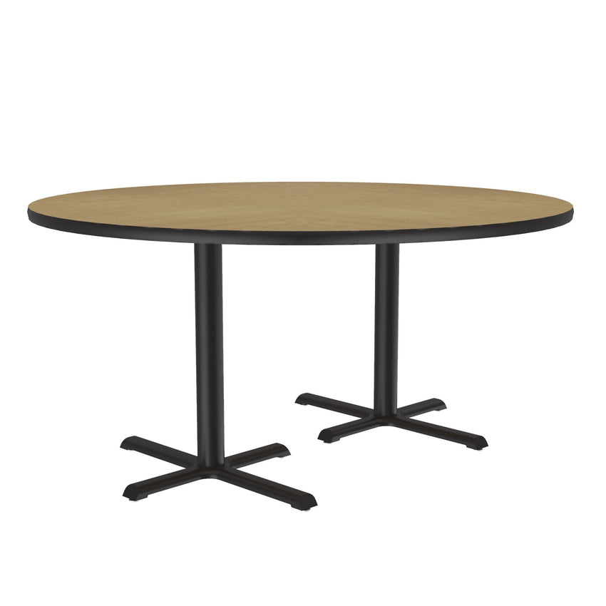 Correll 60" Round Deluxe High - Pressure Café Table with Cast Iron Base (Standard or Standing Height) (COR - BCT60R - RND - XX) - SchoolOutlet