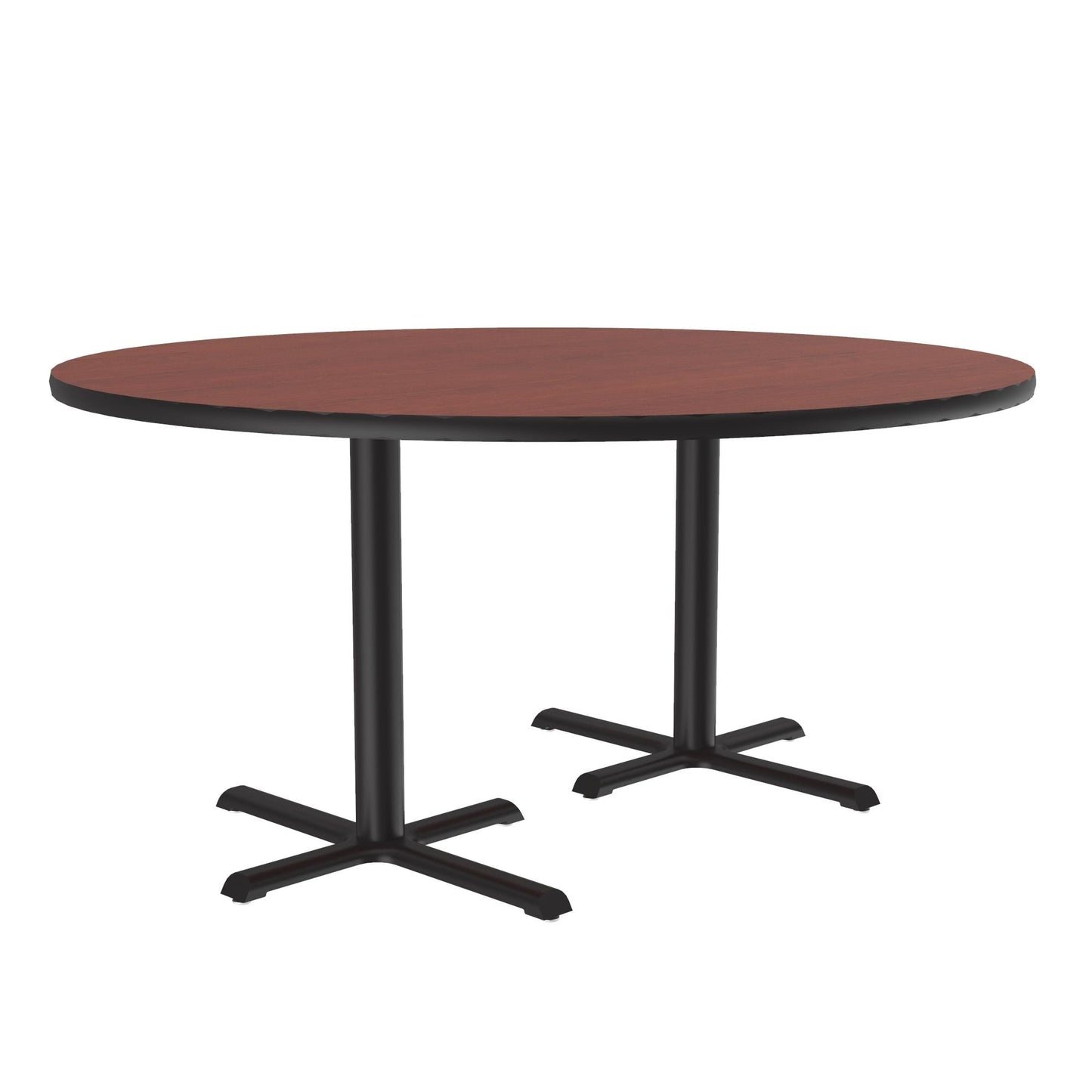 Correll 60" Round Deluxe High - Pressure Café Table with Cast Iron Base (Standard or Standing Height) (COR - BCT60R - RND - XX) - SchoolOutlet