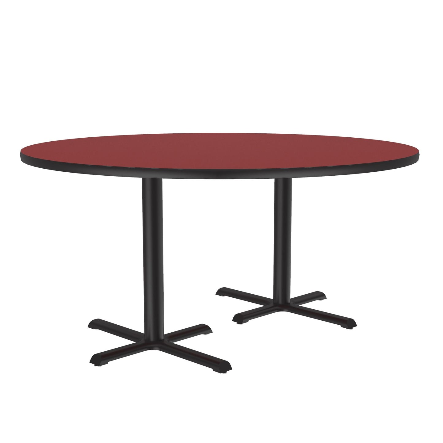 Correll 60" Round Deluxe High - Pressure Café Table with Cast Iron Base (Standard or Standing Height) (COR - BCT60R - RND - XX) - SchoolOutlet